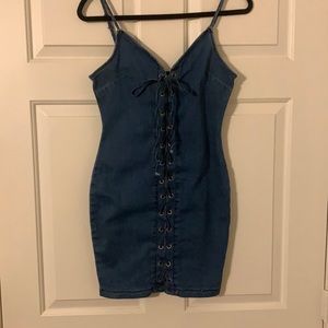 Eliacher Denim Mini Dress